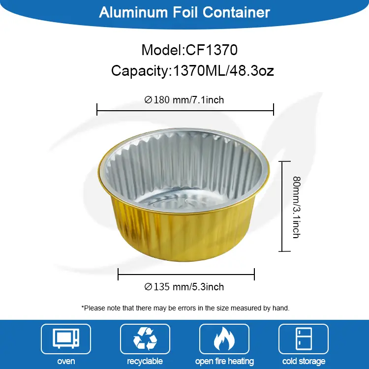 Plateau à pâtisserie jetable pour manger en aluminium doré