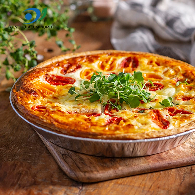 10 pouces pizza poêle argenté en aluminium en aluminium en aluminium