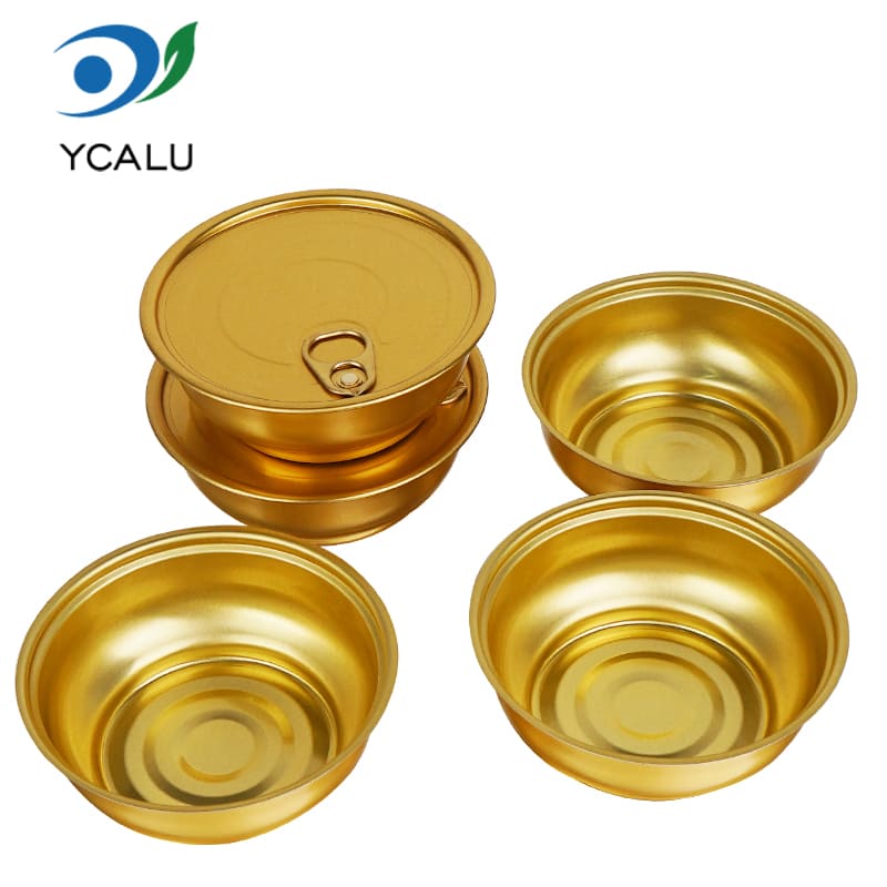 Bol rond en aluminium doré de 200 ml