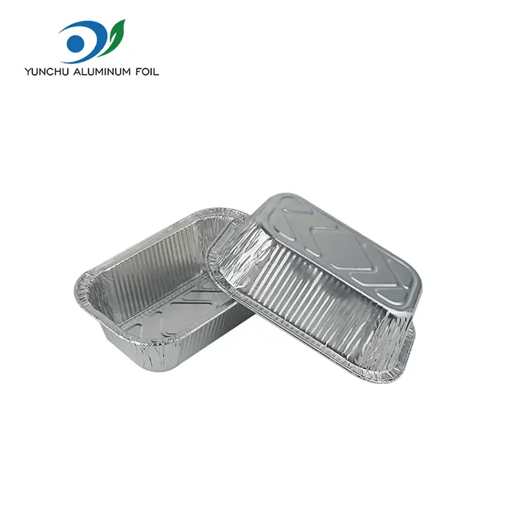 Contenant des récipients en aluminium argent en aluminium argent