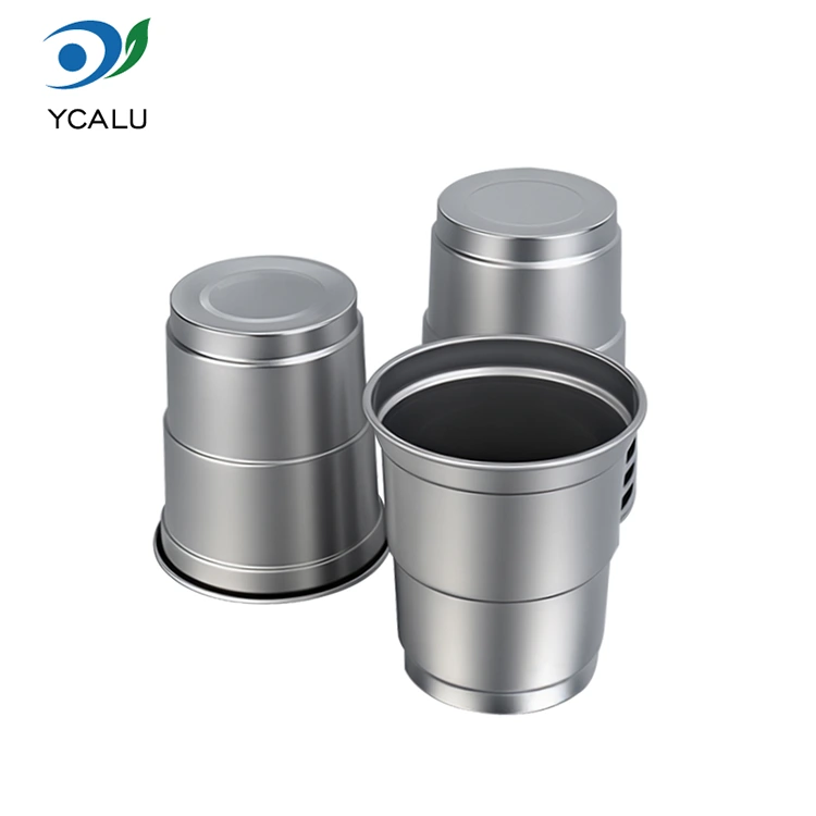 Tasse de boisson en aluminium recyclable jetable de boissons froides de 5 oz