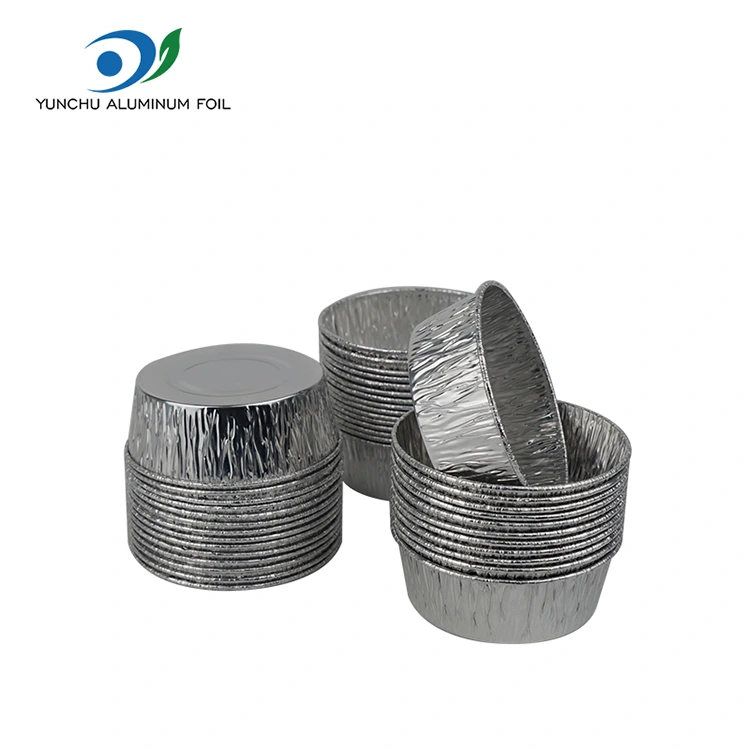 Gâteau de boulangerie argent en aluminium en aluminium en alume récipient