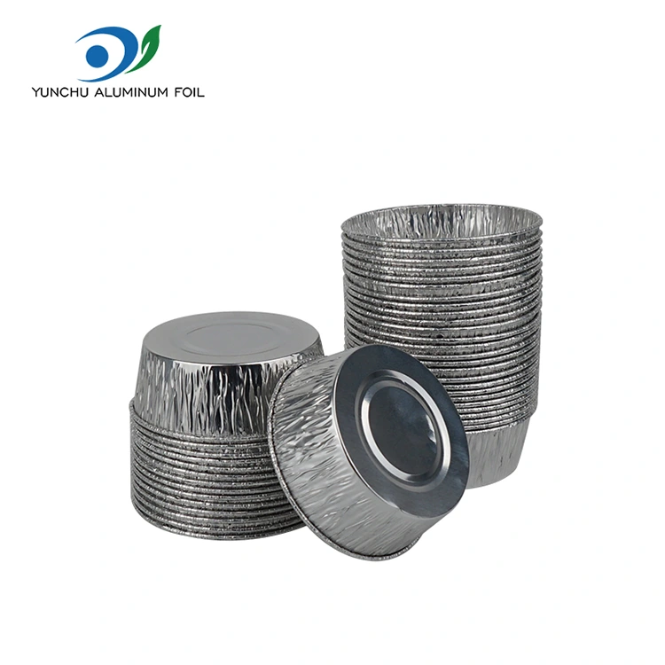 Gâteau de boulangerie argent en aluminium en aluminium en alume récipient