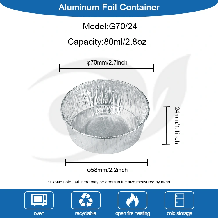 Gâteau de boulangerie argent en aluminium en aluminium en alume récipient