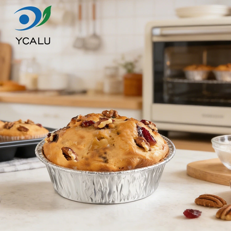 Récipients jetables de nourriture de papier d'aluminium d'argent de friteuse d'air de cuisson