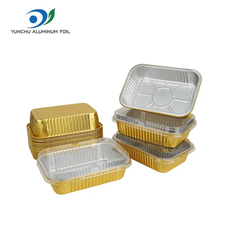 Récipient en aluminium à plats à emporter en aluminium