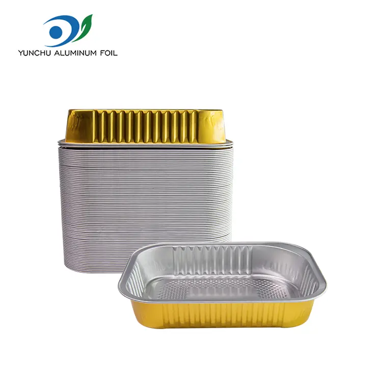 Conteneurs en aluminium à restauration rectangulaire jetable