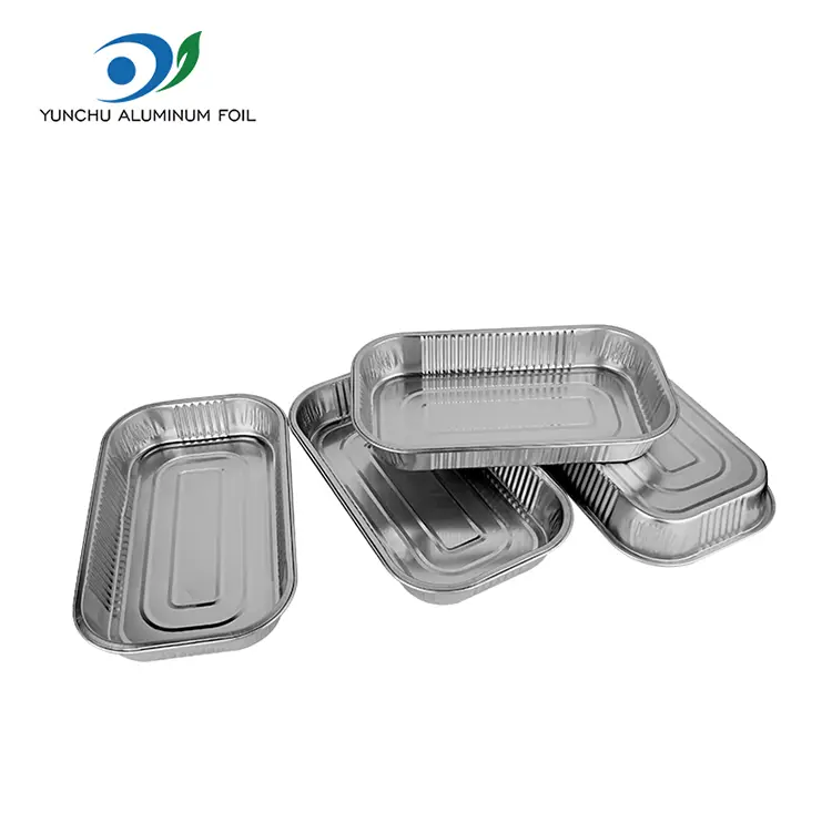 Boîtes à lunch à emporter jetables conteneurs en aluminium en aluminium