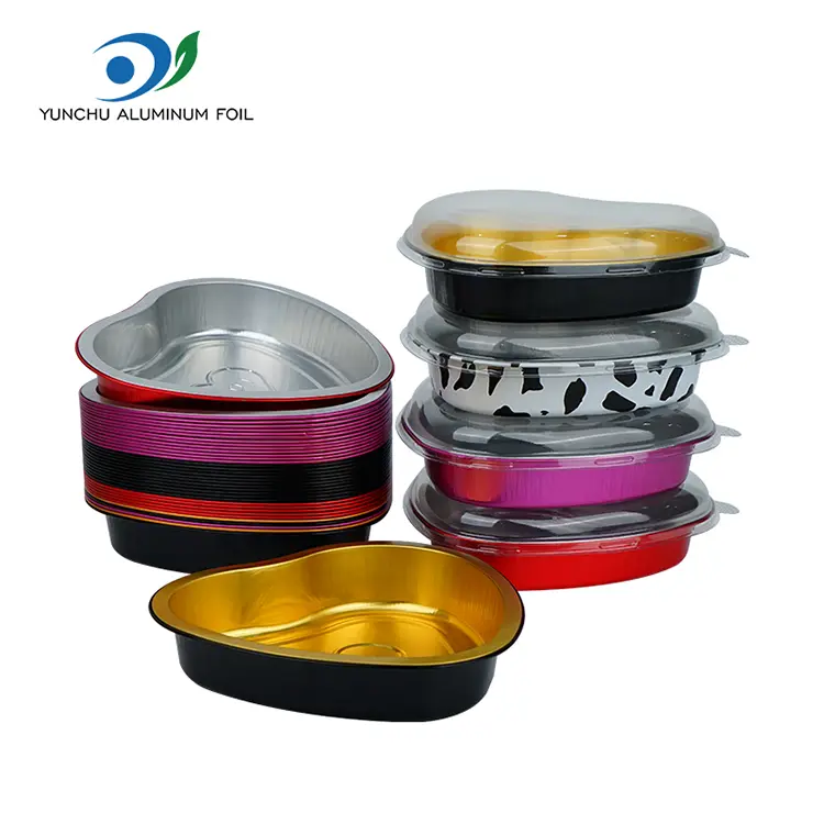 Pâtras en forme de coeur Contrôles en aluminium à paroi lisse en aluminium