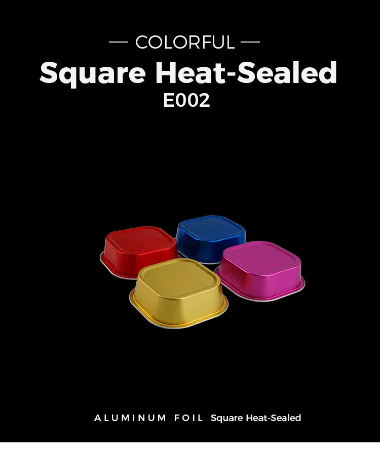 Square Bake thickened Smoothwall Aluminum Foil Containers