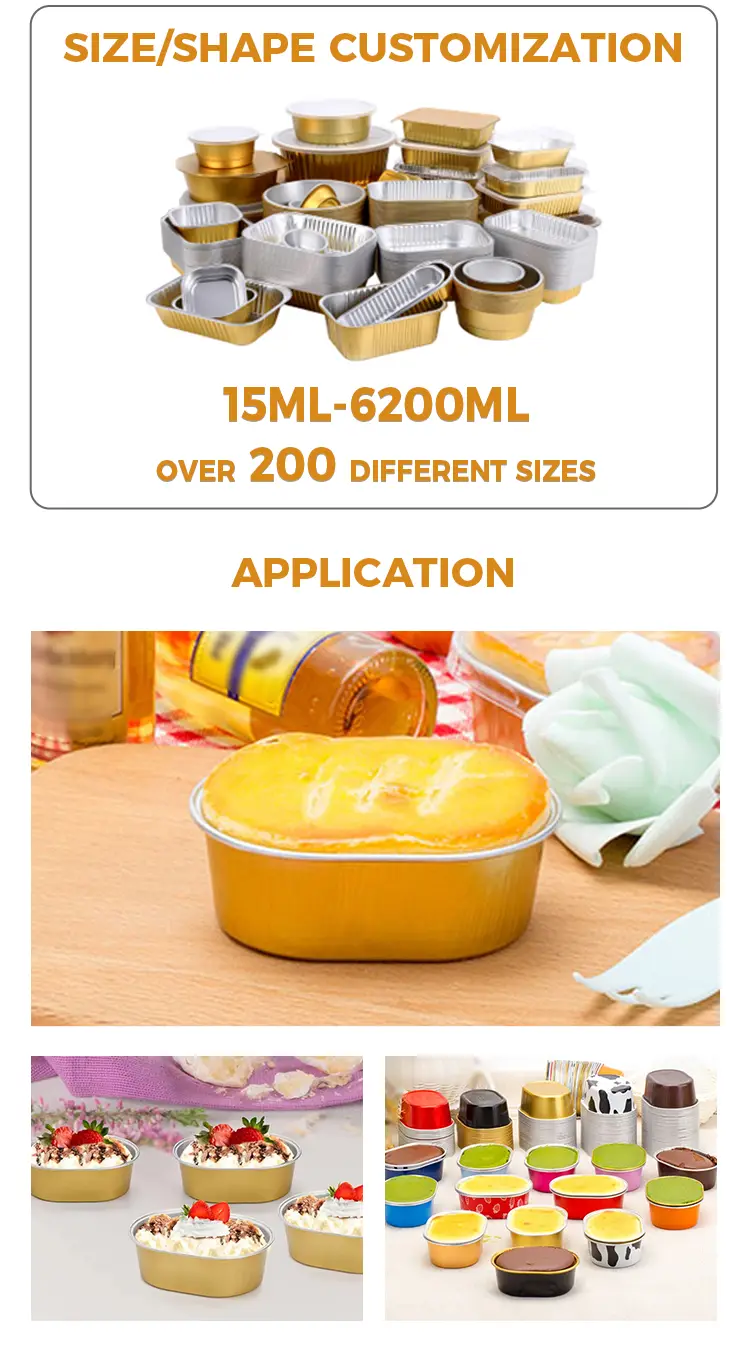 Oval light-Walled Aluminium Foil Containers