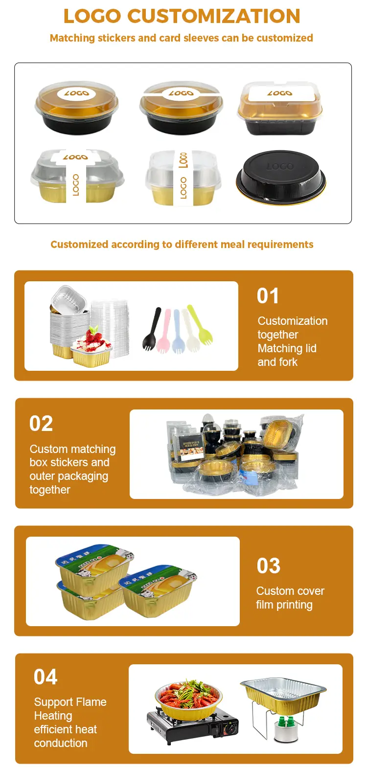 Rectangular air fryer Silver Aluminum Foil Containers