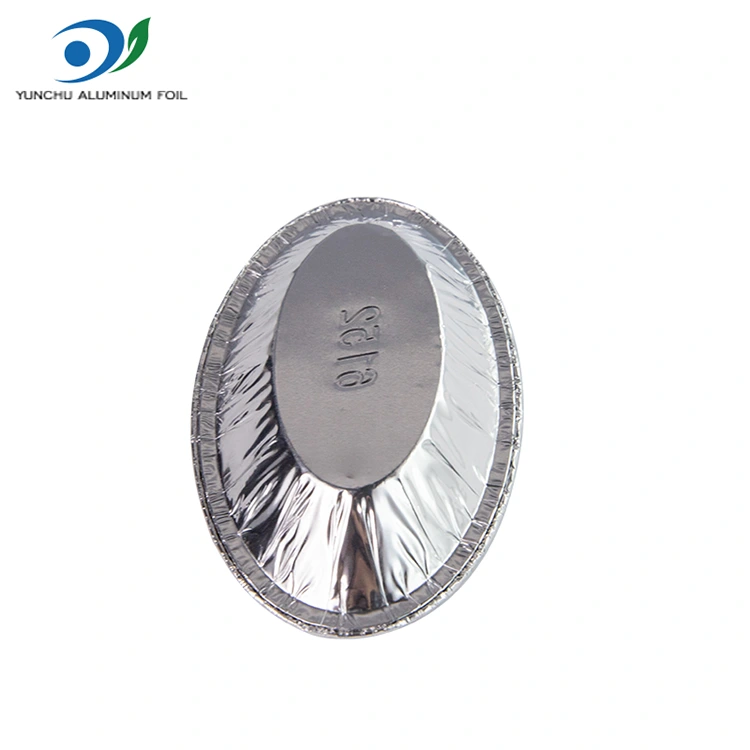 Ovale Oeuf Tart Silver en aluminium en aluminium