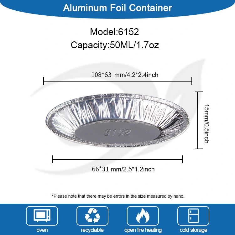 Ovale Oeuf Tart Silver en aluminium en aluminium