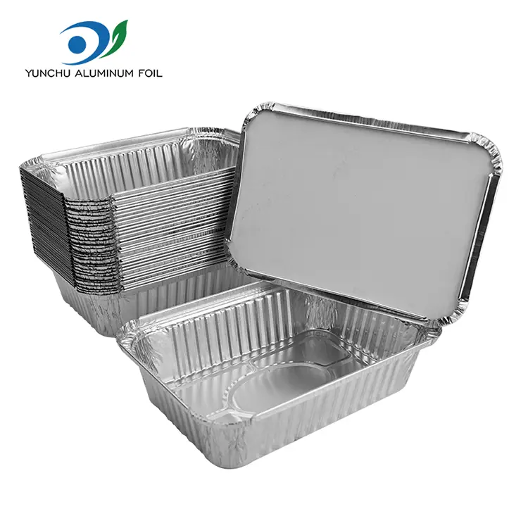 Rond Round Fryer Grill Silver Aluminium Foil Aliments Récipient Rond Round Fryer Grill Silver Aluminium Foil Aliments Récipient