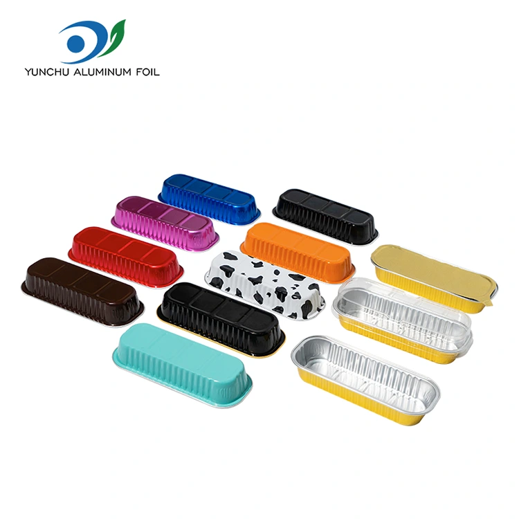 Récipients en aluminium à gâteau de cuisson rectangulaire Smoothall