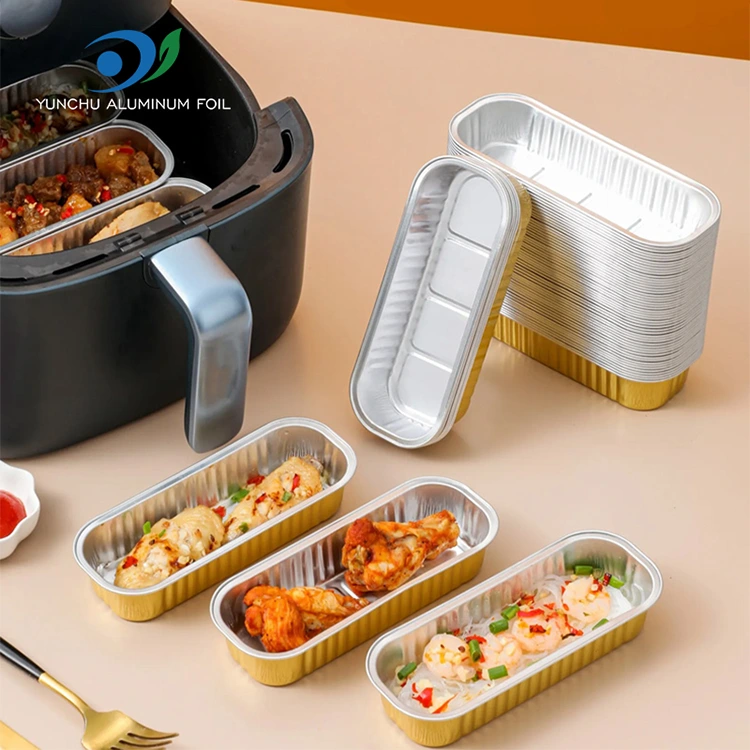 Récipients en aluminium à gâteau de cuisson rectangulaire Smoothall