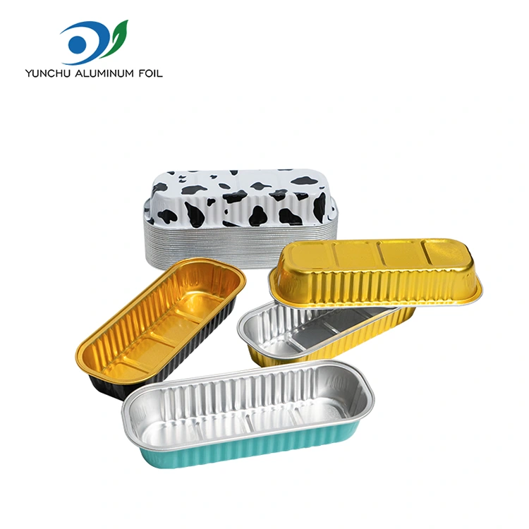 Récipients en aluminium à gâteau de cuisson rectangulaire Smoothall