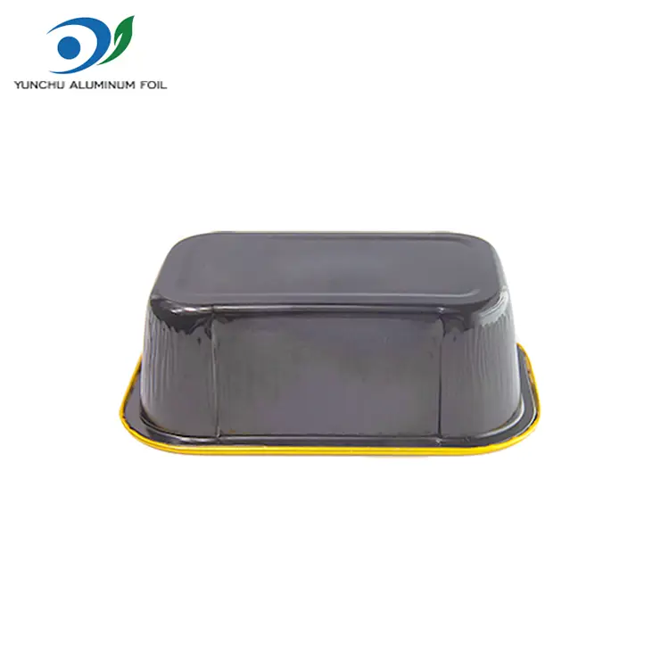 Couleur de boulangerie rectangulaire Conteneurs en aluminium en aluminium