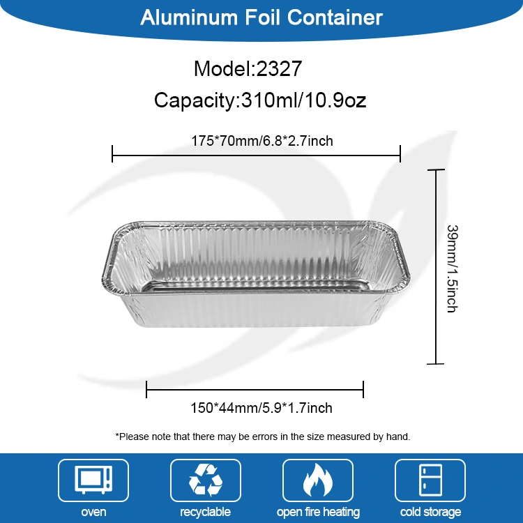 Pin de pain rectangulaire Silver en aluminium en aluminium