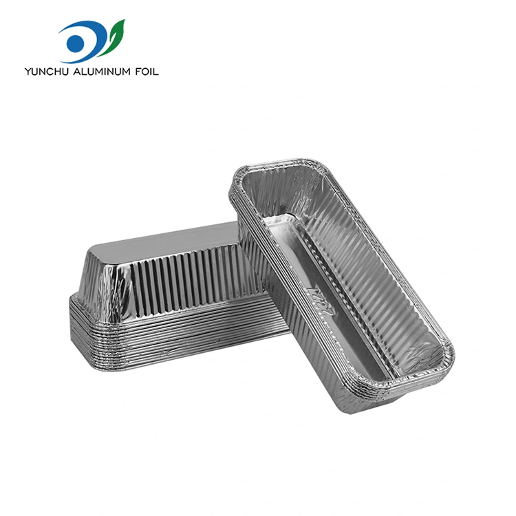Pin de pain rectangulaire Silver en aluminium en aluminium