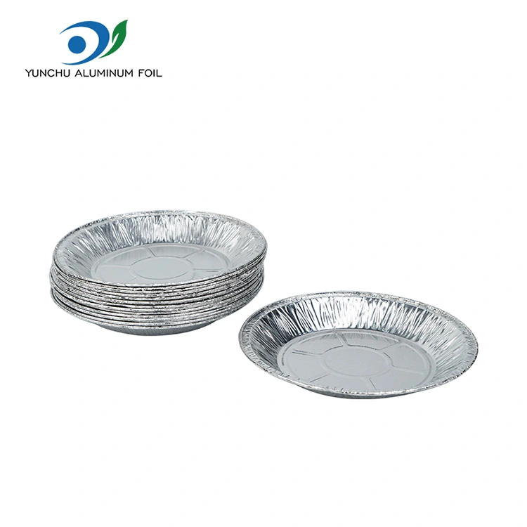 Fryer à air rond Cuisine argent en aluminium en aluminium Conteneur alimentaire