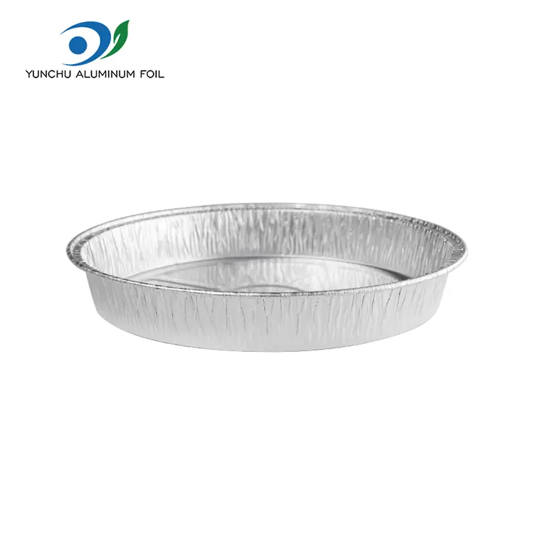 Récipient en aluminium argenté à emporter