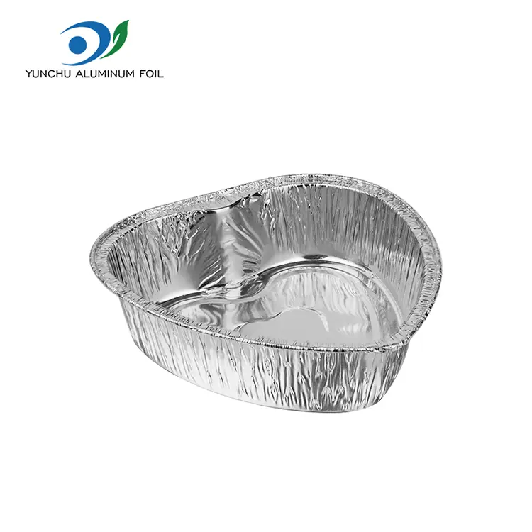 Cake de coeur de forme spéciale Pan à emporter Silver en aluminium en aluminium Conteneurs